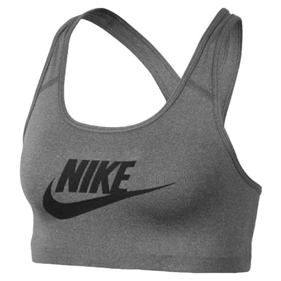 NWT Women’s Small Nike Dri-Fit Racerback Sports Bra Comfort Quick Dry Grey/Black - Picture 3 of 10